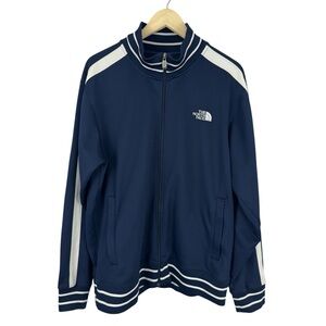 The North Face Men's Track Jacket Navy Blue Full Zip Size XL